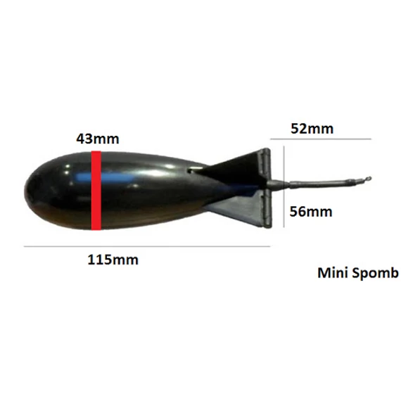 Spomb Mini White  - kis méretű fehér etetőrakéta
