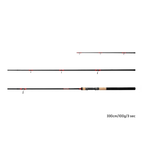 Delphin LEEDER Feeder + 2 spicc 330cm/100g/3 rész