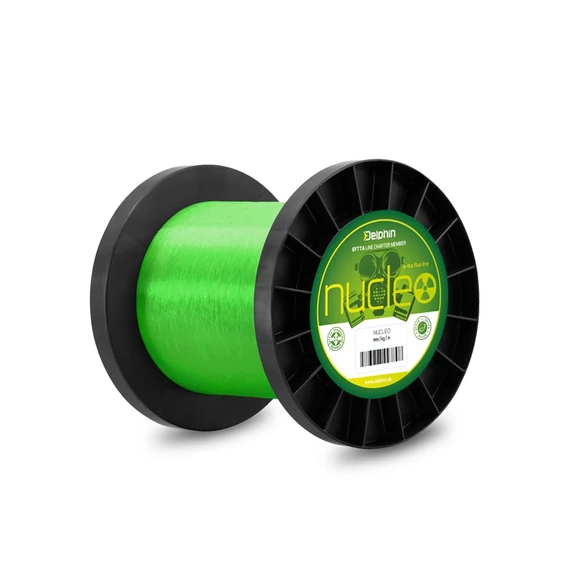 Delphin Monofil Zsinór NUCLEO pontyozó horgászzsinór / fluo zöld