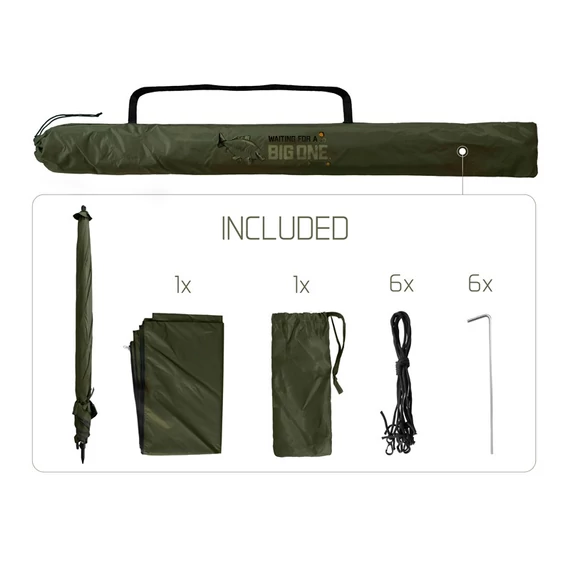 Delphin BigONE CARP Esernyő oldalfalakkal 250cm