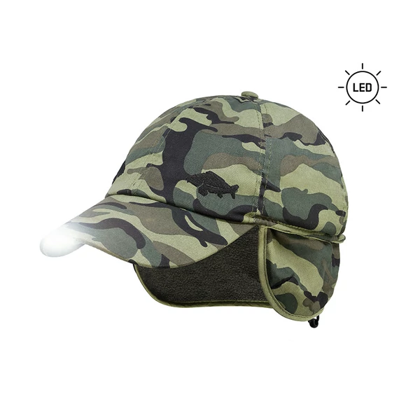Delphin Téli Baseball Sapka OutLINE Camo LED