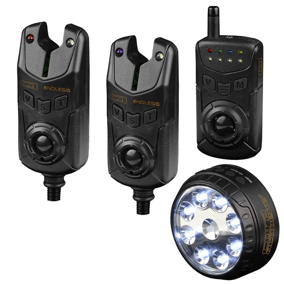 Carp Academy Endless Elektromos Kapásjelző Szett - 2+1+Sátorlámpa