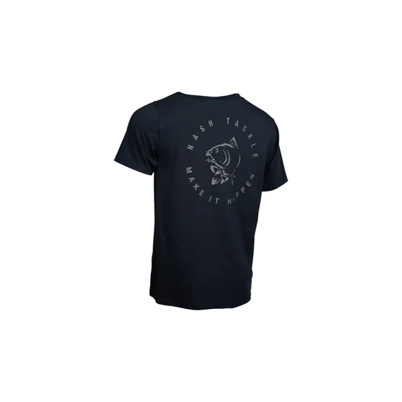 Nash Póló Make It Happen Carp Logo T Shirt Black (ÚJ)