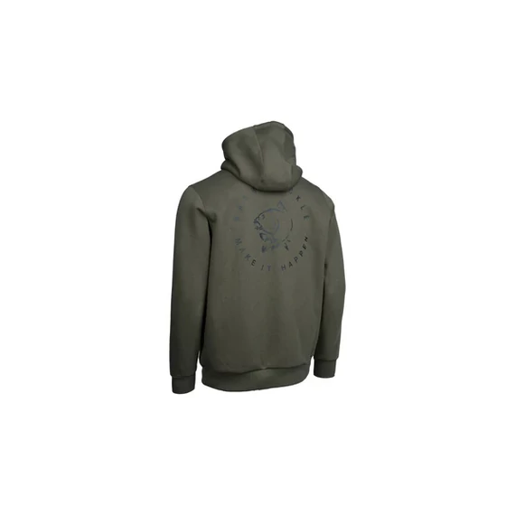 Nash Pulóver Make It Happen Carp Logo Hoody Green