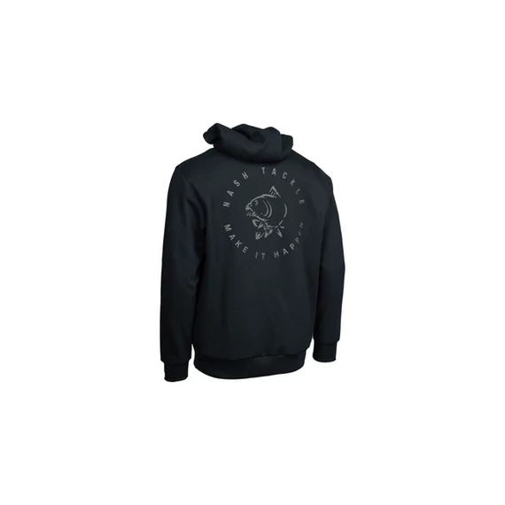 Nash Pulóver Make It Happen Carp Logo Hoody Black