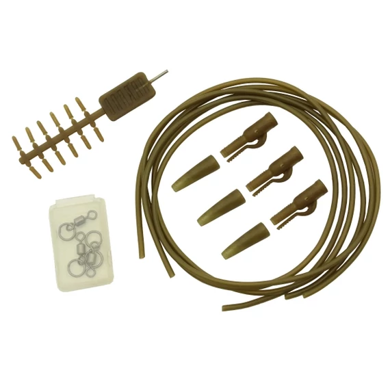 Carp Academy Komplett Végszerelék Nagykarikás Forgóval Gubancgátló Csövel (3db)