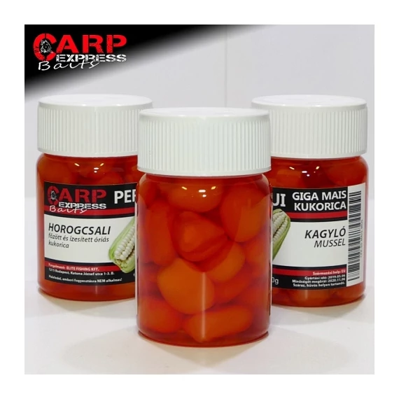 Carpexpress Mussel Perui Giga Színezett Főtt Csalizó Óriás Kukorica