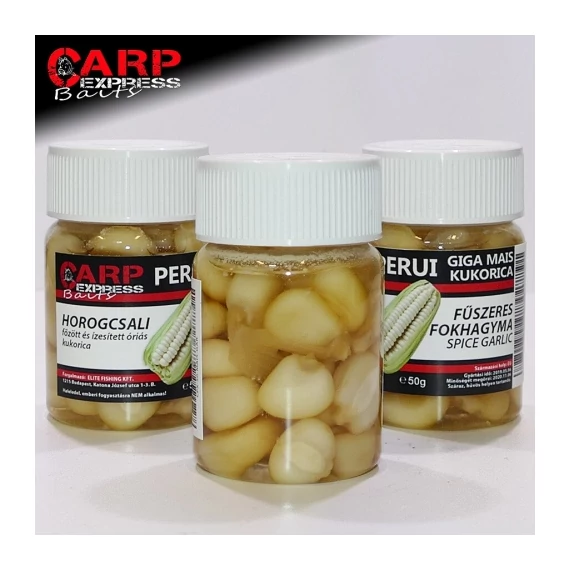 Carpexpress Spice Garlic Perui Giga Színezett Főtt Csalizó Óriás Kukorica