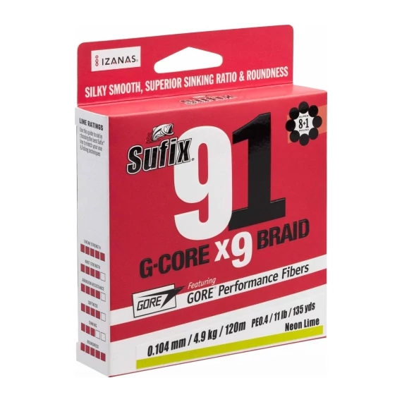 Sufix Fonott Zsinór 91 Braid Line (150m)