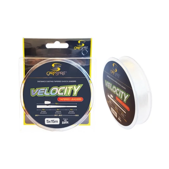 Carp Spirit Vastagodó Előtét Zsinór Velocity Tapered Leader (5*15m)