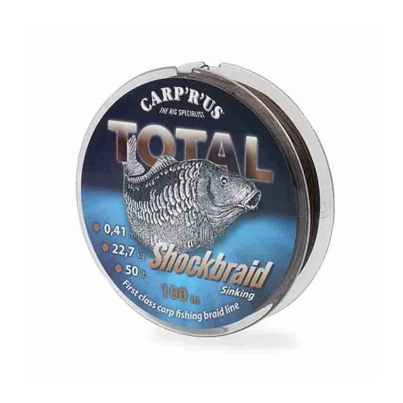 Carp'R'Us Fonott Előtétzsinór Total Shock Braid (100m)