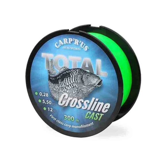 Carp'R'Us Monofil Zsinór Total Crossline Cast Neongreen (1200m)