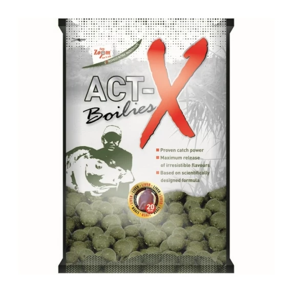 Carp Zoom Act-X Csípős Fűszeres Fokhagyma Bojli (20mm/800g)