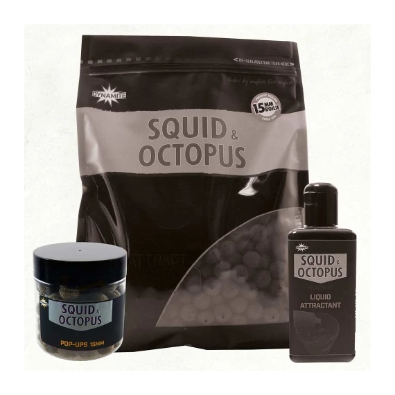 Dynamite Baits Squid & Octopus Foodbait Pop-Ups Lebegő Bojli