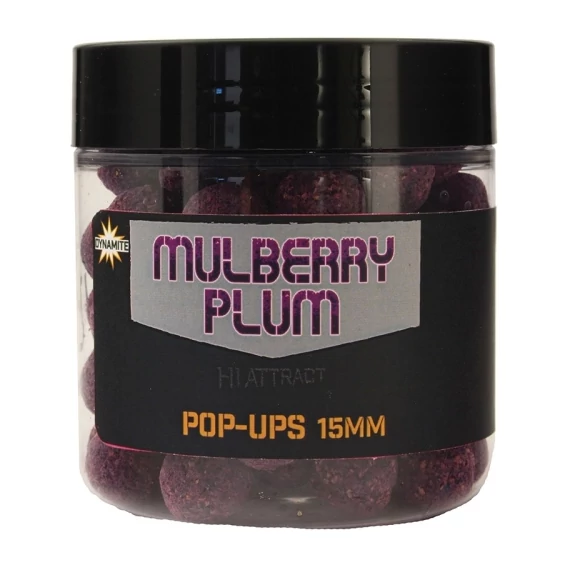 Dynamite Baits Mulberry Plum Hi-Attract Foodbait Pop-Ups Lebegő Bojli