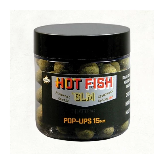 Dynamite Baits Hot Fish & GLM Food Bait Pop-Up Bojli (15mm)
