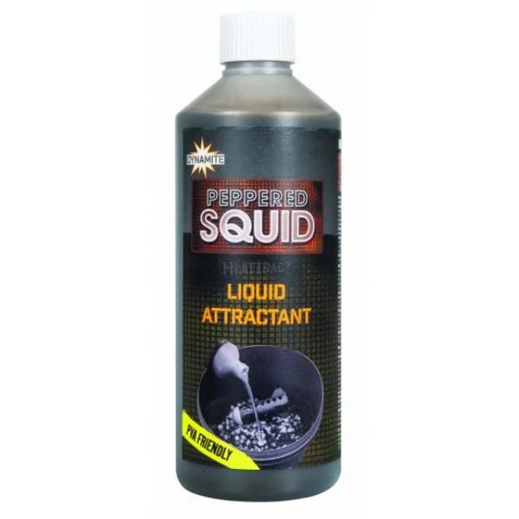 Dynamite Baits Locsoló Liquid 500ml - Peppered Squid