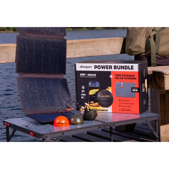 DEEPER Halradar Chirp 3 Winter Power Bundle (Ajándék Napelemes Töltővel)