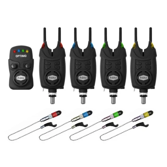 Delphin OPTIMO 9V 4+1 kapásjelző szett + CSWII swinger + Snag bar ajándék