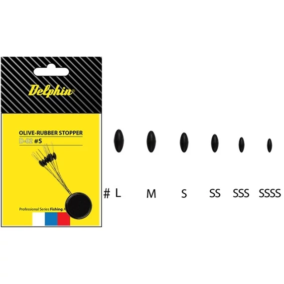 Delphin Olive Rubber Gumistopperek - S