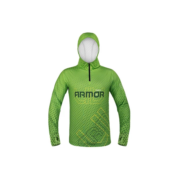 Delphin Kapucnis Hosszúujjú Póló UV ARMOR 50+ Neon