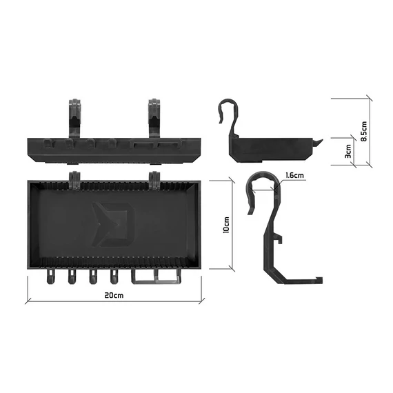 Delphin Rodpod Polc ShelfPOD - BlackWAY