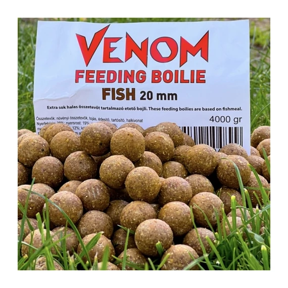Feedermania Venom Etetőbojli Feeding Boilie (20mm/4kg) - Fish