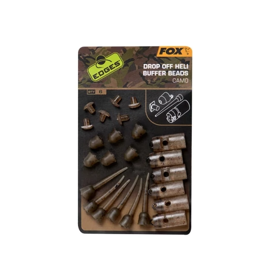 FOX Edges Camo Drop Off Heli Buffer Bead Kit Ólomklipsz Szett
