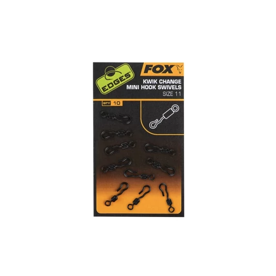 FOX Horog Gyorskapocs Edges Kwik Change Mini Hook Swivel - 11