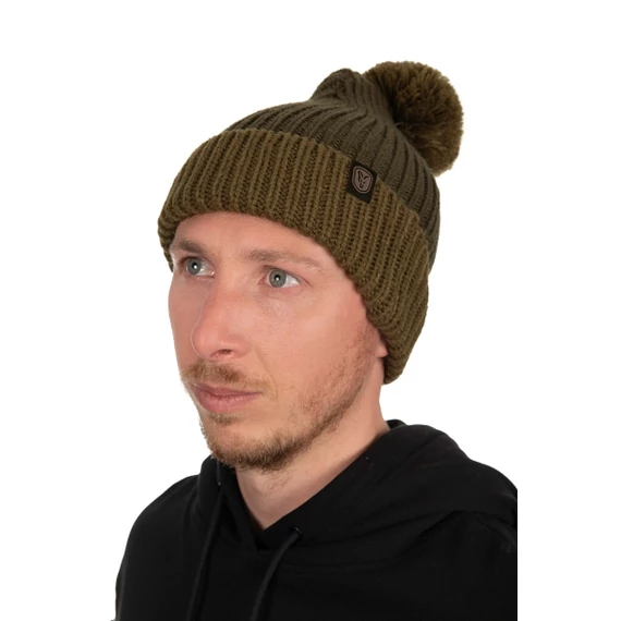 Fox Bobble Heavy Olive Kötött Sapka
