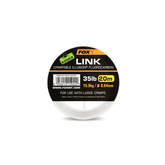 Fox Krimpelhető Előkezsinór Link Illusion Fluorocarbon (20m)