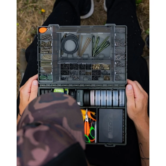 Fox Komplett Szerelékes Doboz Loaded Medium Tackle Box