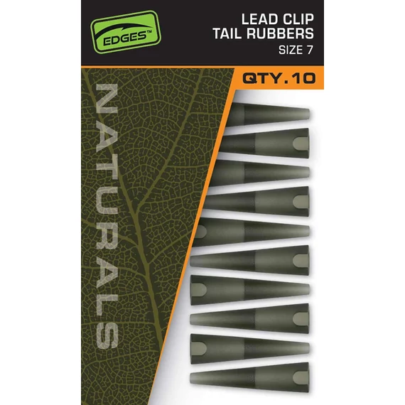Fox Ólomkapocs Naturals Lead Clips Tail Rubbers (10db) - 7