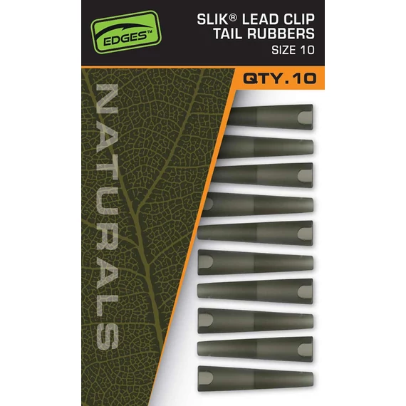 Fox Ólomkapocs Naturals Slik Lead Clip Tail Rubber (10db) - 10