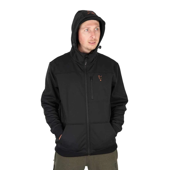 Fox Kabát Collection Soft Shell Jacket Black & Orange