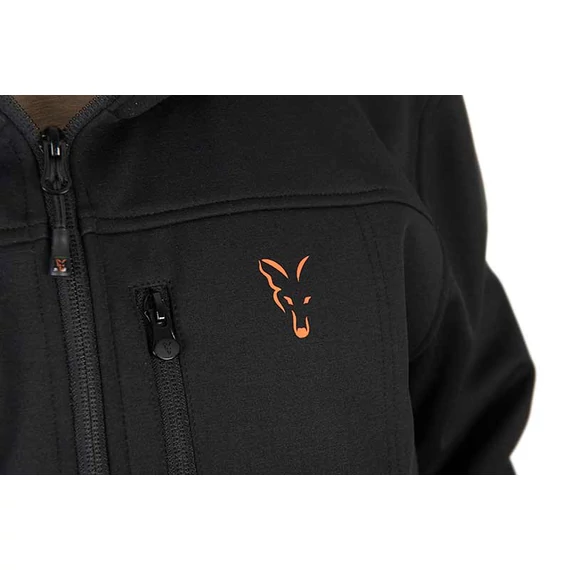 Fox Kabát Collection Soft Shell Jacket Black & Orange