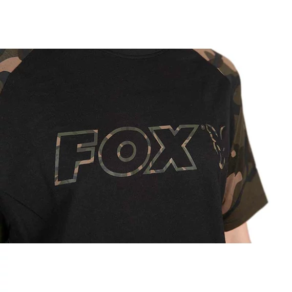 Fox Póló Black / Camo Outline T-shirt