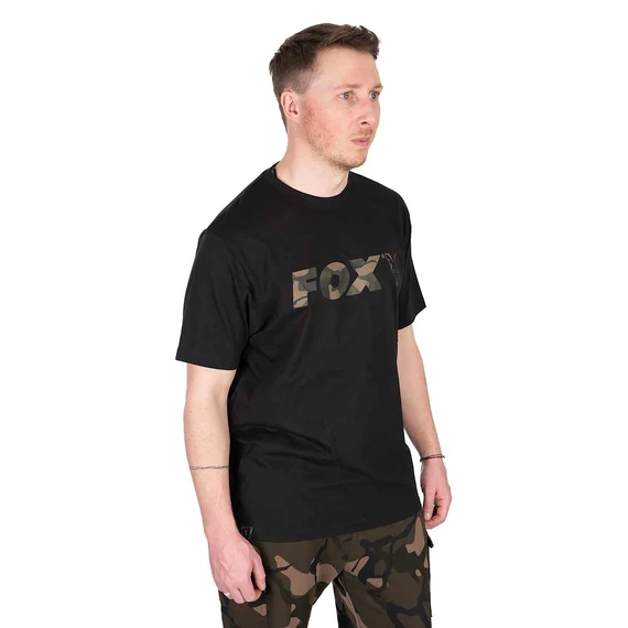 Fox Póló Black / Camo Logo T-shirt
