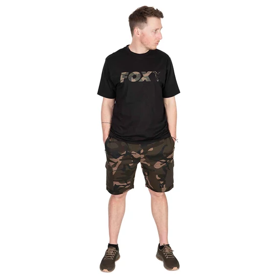 Fox Póló Black / Camo Logo T-shirt