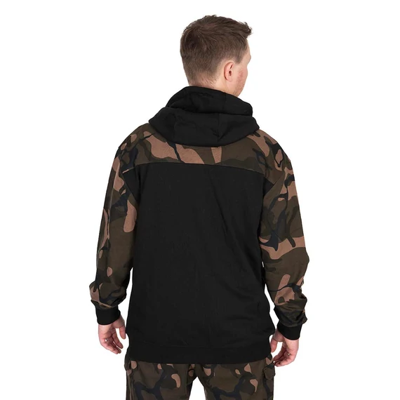 Fox Pulóver LW BLack / Camo Split Zip Hoody