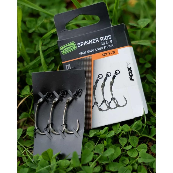 Fox Edges Előkötött Horog Spinner Rig (3db)