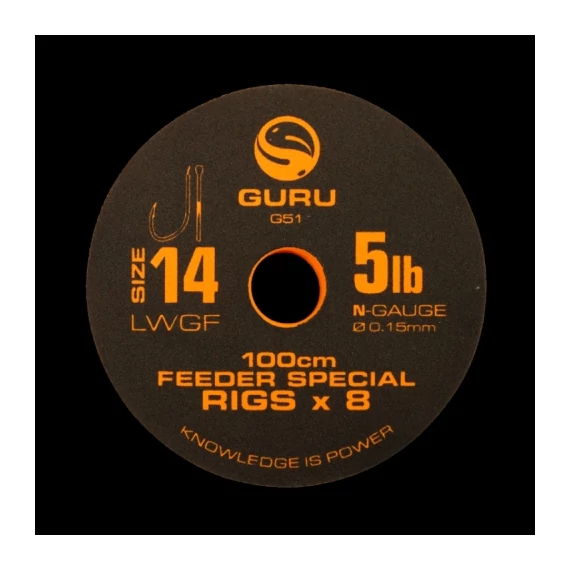 Guru LWGF Feeder Rig Előkötött Előke