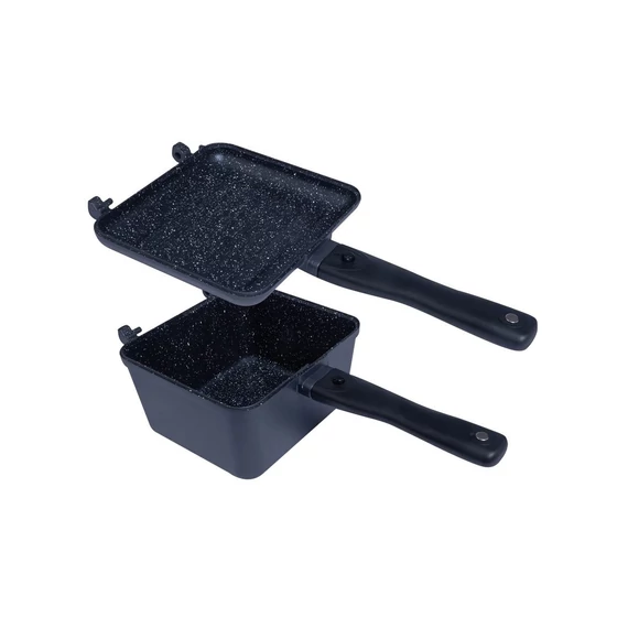 Ridgemonkey Sütő Szett Connect Deep Pan & Griddle Granite Edition
