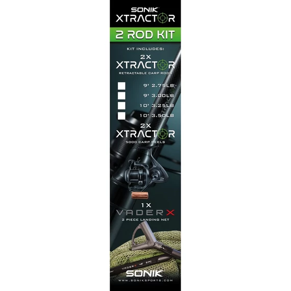 Sonik Xtractor Horgász Szett 2 Carp Kit 10ft - 3,50Lb