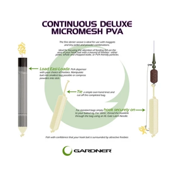 Gardner Wide Boy Micromesh Easi-Loada PVA hálók - Wide Boy Micromesh