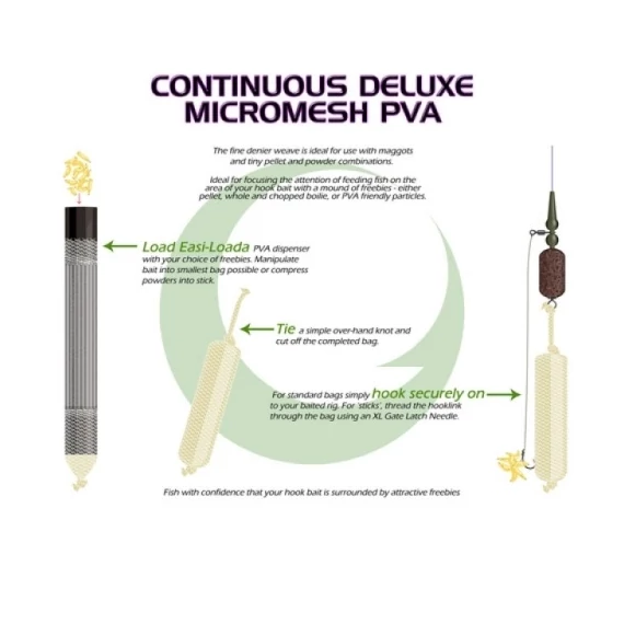 Gardner Skinny Dipper Micromesh Easi-Loada PVA hálók - Skinny Dipper Micromesh