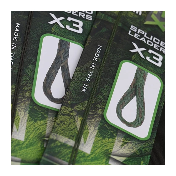 Gardner Camflex Leadfree Spliced Leaders Előkötött Ólommentes Előtét (3db) - Green (z)öld