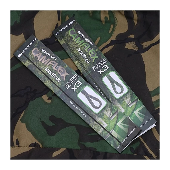 Gardner Camflex Leadfree Spliced Leaders Előkötött Ólommentes Előtét (3db) - Green (z)öld