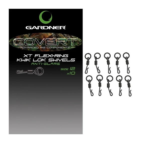 Gardner XT Flexi Ring Kwik Lok Swivels 12 Erősített Nagykarikás Gyorskapocs