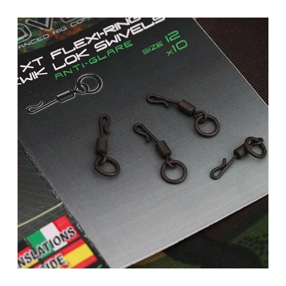 Gardner XT Flexi Ring Kwik Lok Swivels 12 Erősített Nagykarikás Gyorskapocs